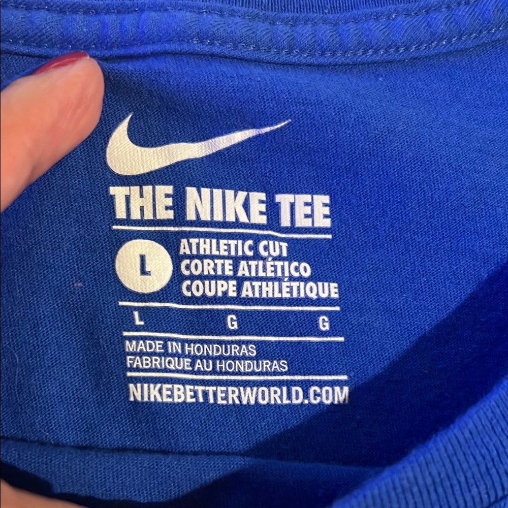 Nike Milwaukee Brewers, Blue Short Sleeve Graphic Tee Large - Picture 2 of 7